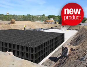 chantier bassin eaux pluviales en optibox