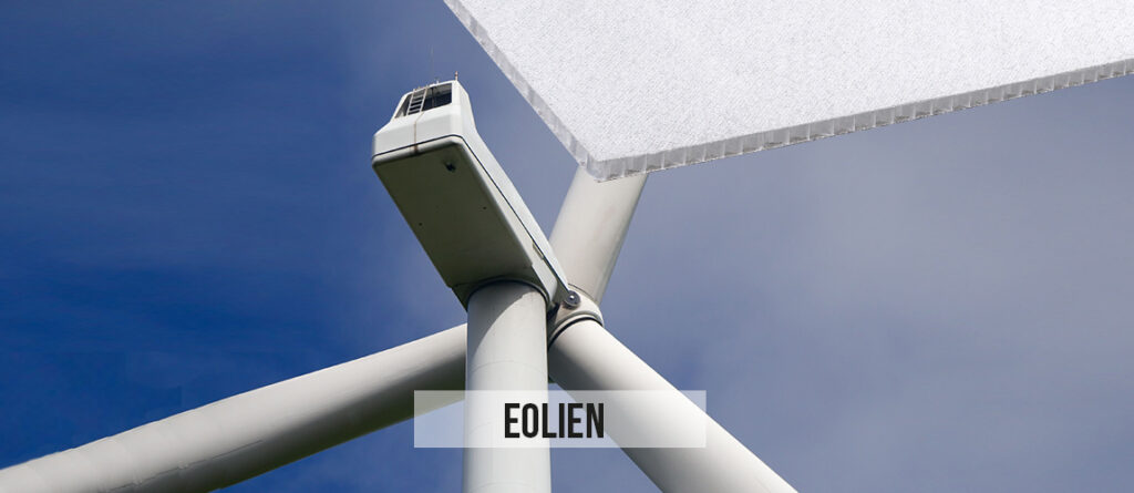 applications éolien avec nidaplast