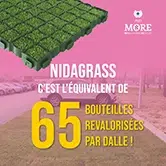 Nidagrass fabriquée avec des matières 100% recyclées obtient le label MoRe