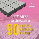 OCITY dalle fabriquée à partir de matières 100% recyclées obtient le label MoRe