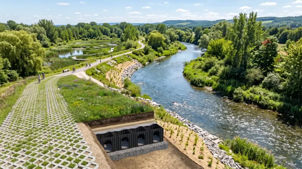 aménagement bord de rivière